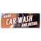 Signmission Hand Car Wash and Detail Banner Concession Stand Food Truck Single Sided B-30079 - alternate 1